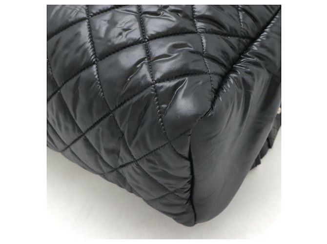 Chanel Cocoon Quilted Nylon Leather Backpack Black - view 3