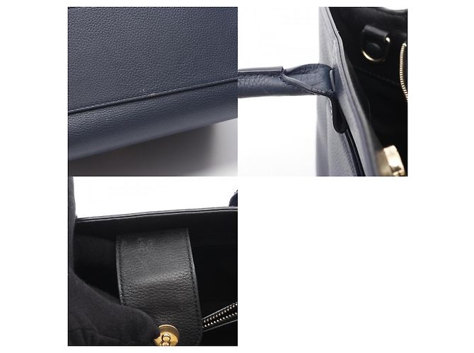 Chanel Leder Neo Executive Tote Bag Blau - Ansicht 6