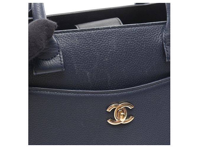 Chanel Leder Neo Executive Tote Bag Blau - Ansicht 7