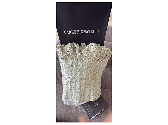 Autre Marque Bustier original Carlo Pignatelli, Beige - vista 9