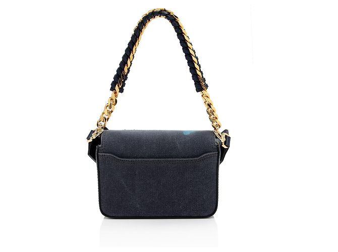 Borsa a spalla piccola 4G in tela effetto graffiti Givenchy x Chito Blu - vista 3