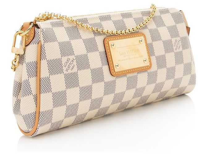 Clutch Eva Damier Azur Louis Vuitton Blu - vista 2
