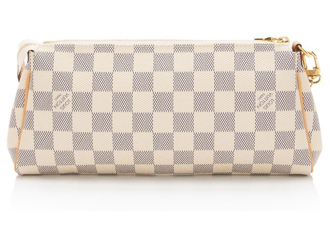 Clutch Eva Damier Azur Louis Vuitton Blu - vista 3