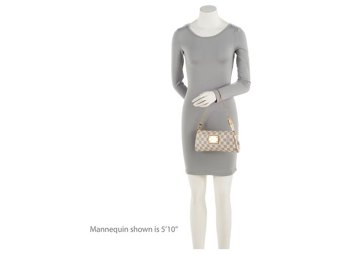 Clutch Eva Damier Azur Louis Vuitton Blu - vista 5