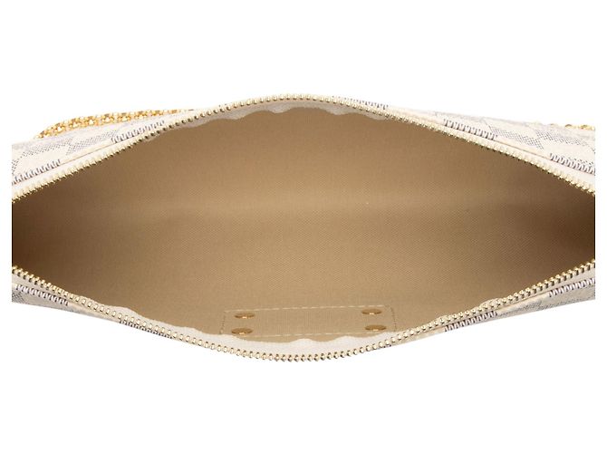 Clutch Eva Damier Azur Louis Vuitton Blu - vista 7