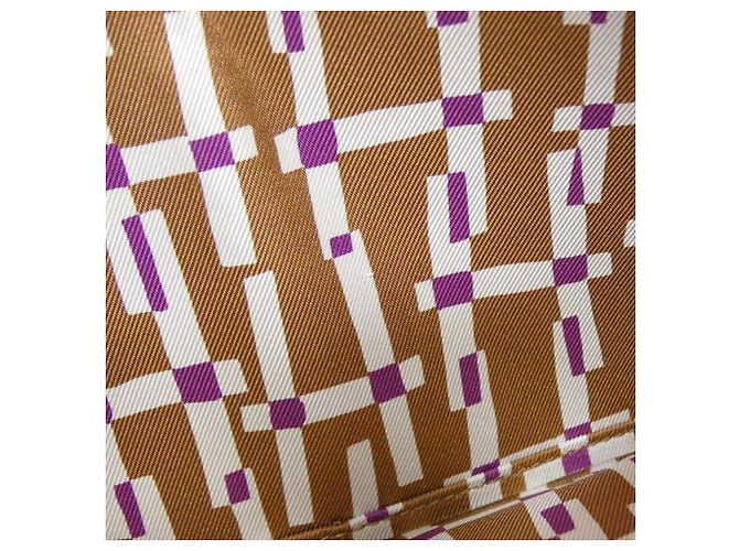 Silk In Carteira Longa de Seda H EN FIL da Hermès Roxo - vista 6
