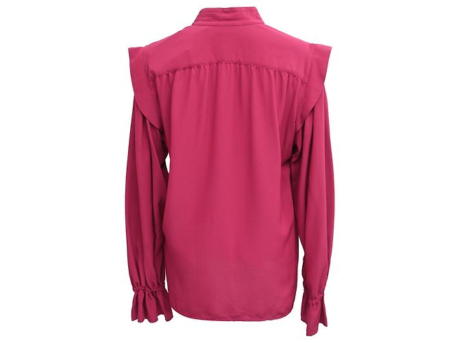 Blusa Etro en seda burdeos Roja - vista 3