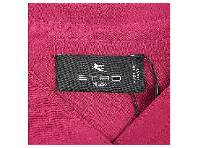 Blusa Etro en seda burdeos Roja - vista 4