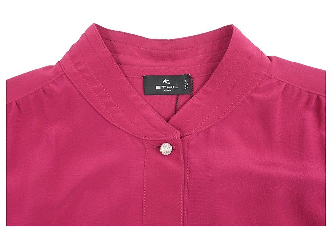 Blusa Etro en seda burdeos Roja - vista 5
