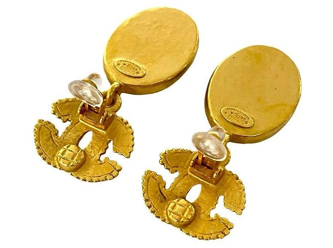 Timeless Chanel Ohrringe Golden Metallisch - Ansicht 7