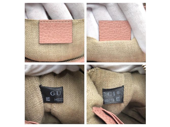 Borsa a Spalla in Tela GG e Pelle Gucci Rosa - vista 4