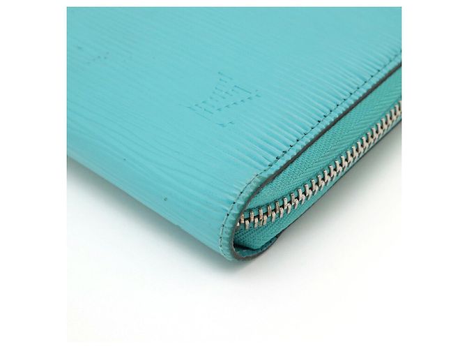 Carteira Zippy em couro Epi esmeralda Louis Vuitton Azul - vista 3
