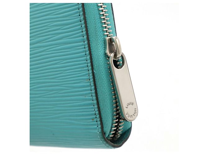 Carteira Zippy em couro Epi esmeralda Louis Vuitton Azul - vista 4