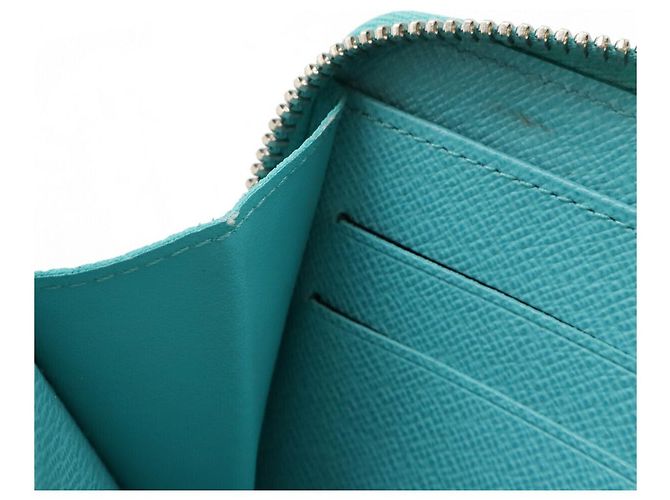 Carteira Zippy em couro Epi esmeralda Louis Vuitton Azul - vista 8