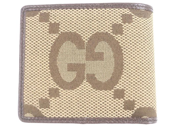 Billetera bifold de lona GG Jumbo de Gucci - vista 3