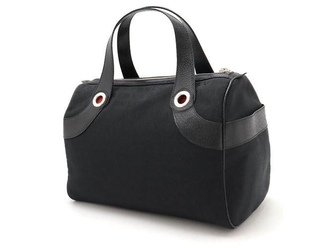 Bulgari Bvlgari Logo Mania Canvas-Leder-Shopper Schwarz - Ansicht 2