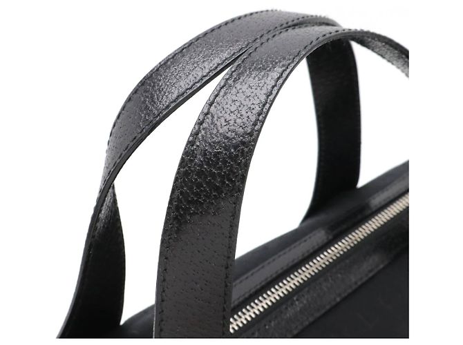 Bulgari Bvlgari Logo Mania Canvas-Leder-Shopper Schwarz - Ansicht 5