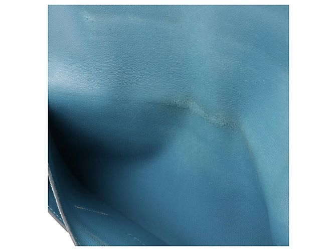 Portafoglio Bifold Hermès Dogon Duo GM Blu - vista 6