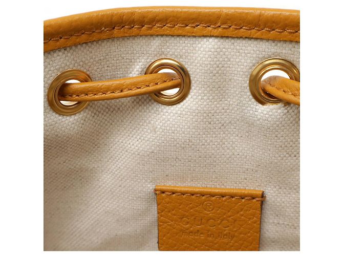 Mini borsa a secchiello Ophidia KAI GG Supreme di Gucci Marrone Beige - vista 7