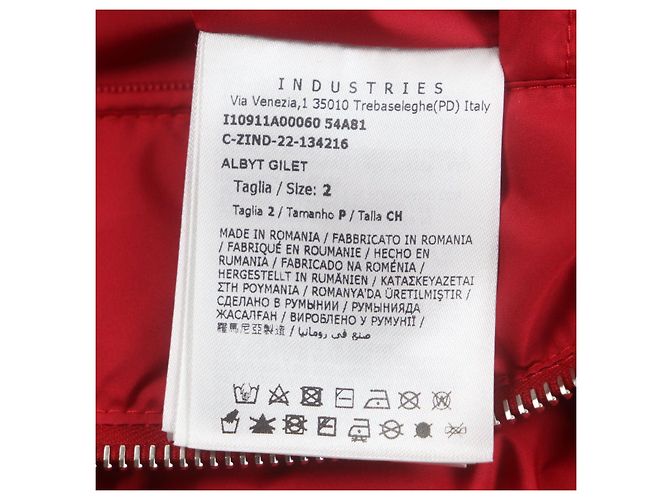 Chaleco de Plumas Moncler de Poliéster Roja - vista 11
