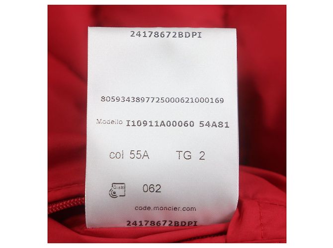 Chaleco de Plumas Moncler de Poliéster Roja - vista 14