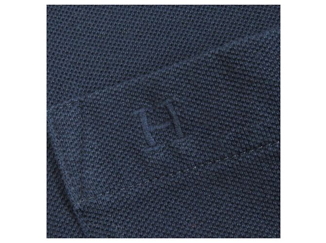 Camiseta Polo de Algodón Hermès Azul Azul marino - vista 4
