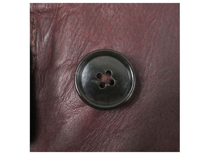 Autre Marque Abrigo de cuero de caballo Burnstormer Aero Leather Castaño Burdeos - vista 5