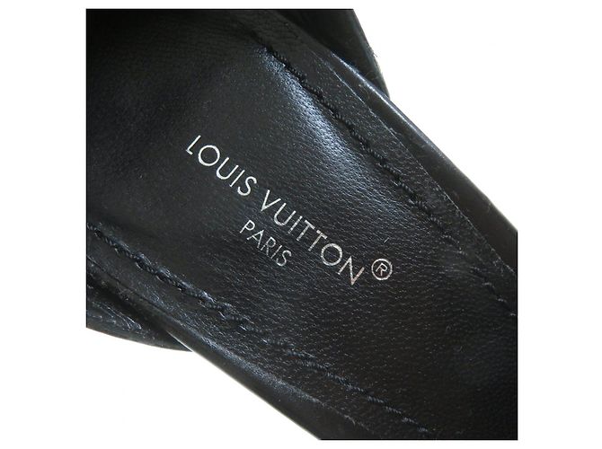 Sandali con tacco Louis Vuitton Monogram Nero - vista 11