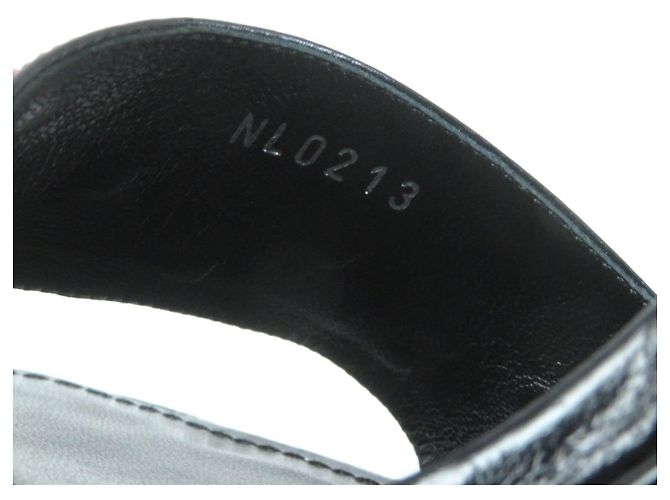 Sandali con tacco Louis Vuitton Monogram Nero - vista 12