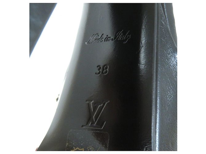 Sandali con tacco Louis Vuitton Monogram Nero - vista 13