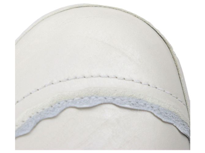 Dekonstruierte Leder-Sneaker von Loewe Weiß Hellblau - Ansicht 12