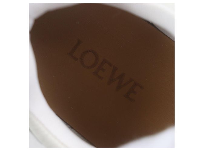 Dekonstruierte Leder-Sneaker von Loewe Weiß Hellblau - Ansicht 8