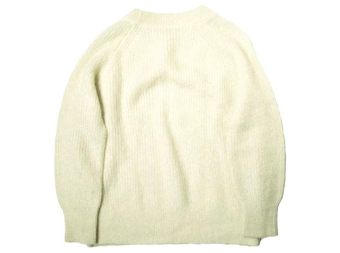 Autre Marque H BEAUTY&YOUTH Mohair-Pullover mit Rundhalsausschnitt Weiß Roh - Ansicht 2