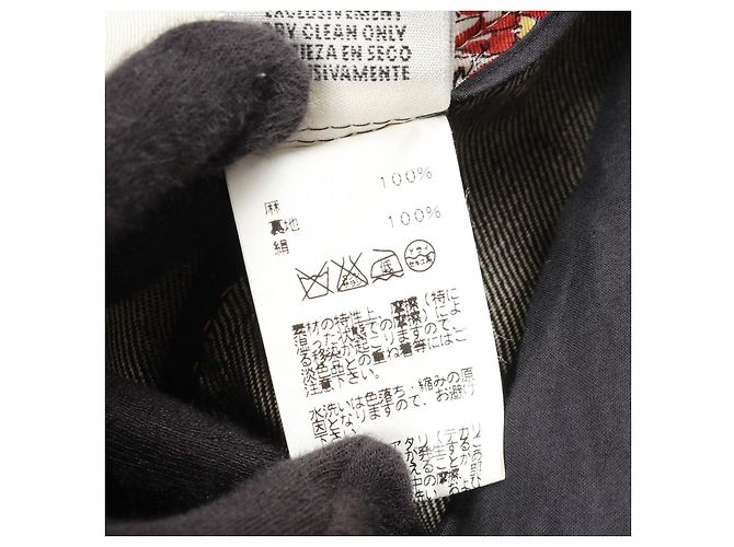 Pantalones de denim de seda CIRQUE MOLIER de Hermès Azul Azul marino - vista 4