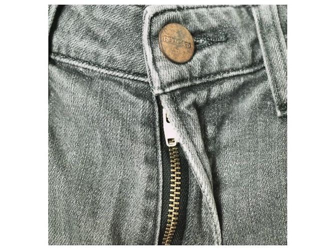 Autre Marque Pantalones de denim elástico de algodón RED CARD Happiness Gris - vista 5