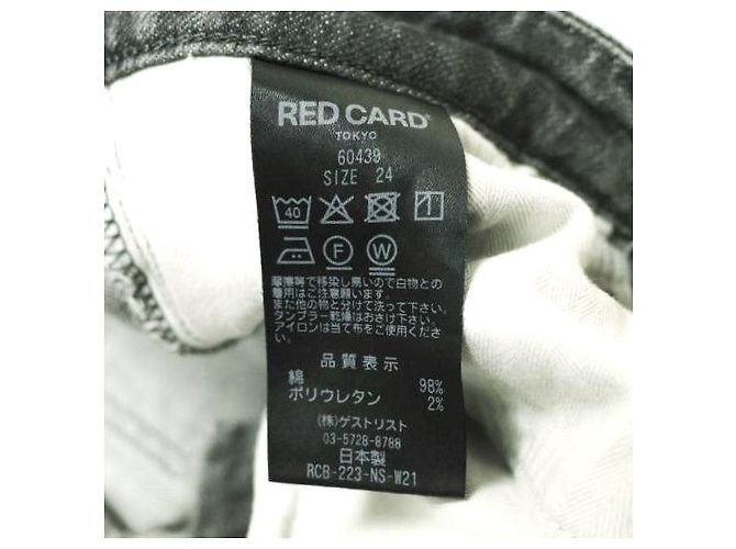 Autre Marque Pantalones de denim elástico de algodón RED CARD Happiness Gris - vista 9
