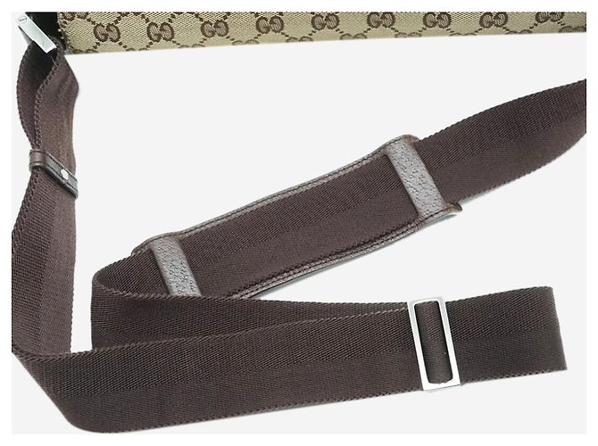Gucci Borsa a tracolla in tela GG marrone - vista 10