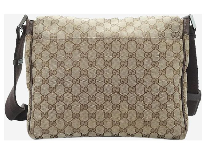 Gucci Borsa a tracolla in tela GG marrone - vista 2
