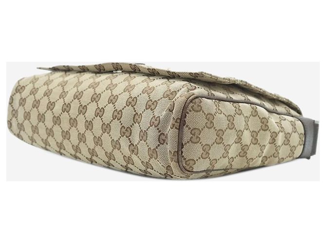Gucci Borsa a tracolla in tela GG marrone - vista 3