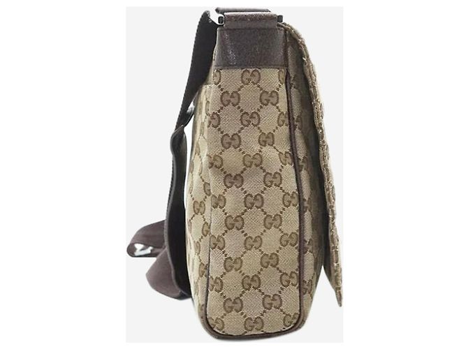 Gucci Borsa a tracolla in tela GG marrone - vista 4