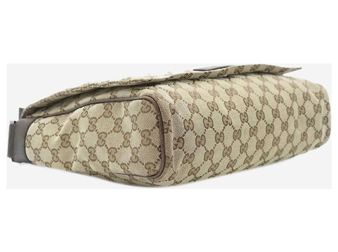 Gucci Borsa a tracolla in tela GG marrone - vista 5