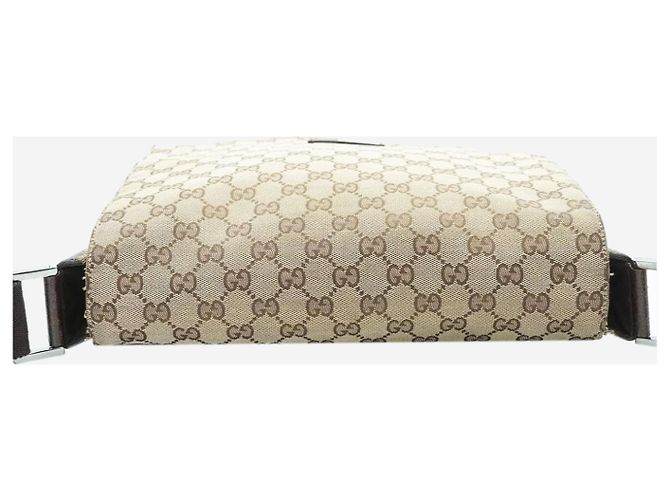 Gucci Borsa a tracolla in tela GG marrone - vista 8