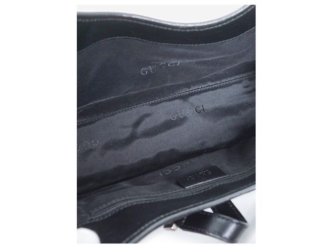 Gucci Borsa in tela e pelle nera Jackie Nero - vista 12