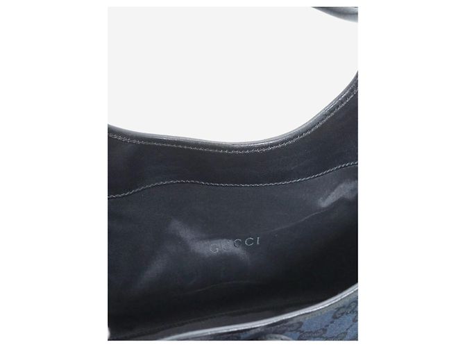 Gucci Borsa in tela e pelle nera Jackie Nero - vista 13