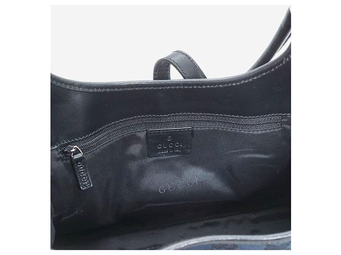 Gucci Borsa in tela e pelle nera Jackie Nero - vista 14