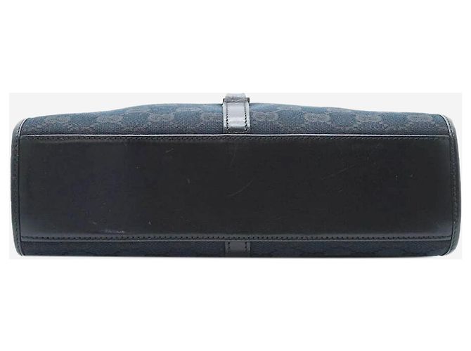 Gucci Borsa in tela e pelle nera Jackie Nero - vista 4