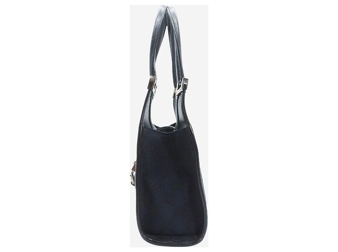 Gucci Borsa in tela e pelle nera Jackie Nero - vista 5