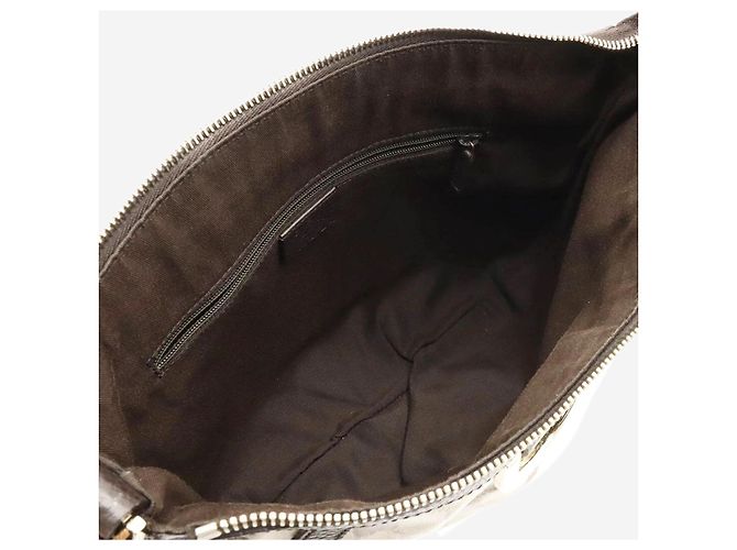 Gucci Braune GG-Canvas-beschichtete Schultertasche - Ansicht 5