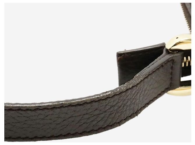 Gucci Braune GG-Canvas-beschichtete Schultertasche - Ansicht 7