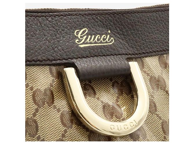 Gucci Braune GG-Canvas-beschichtete Schultertasche - Ansicht 8